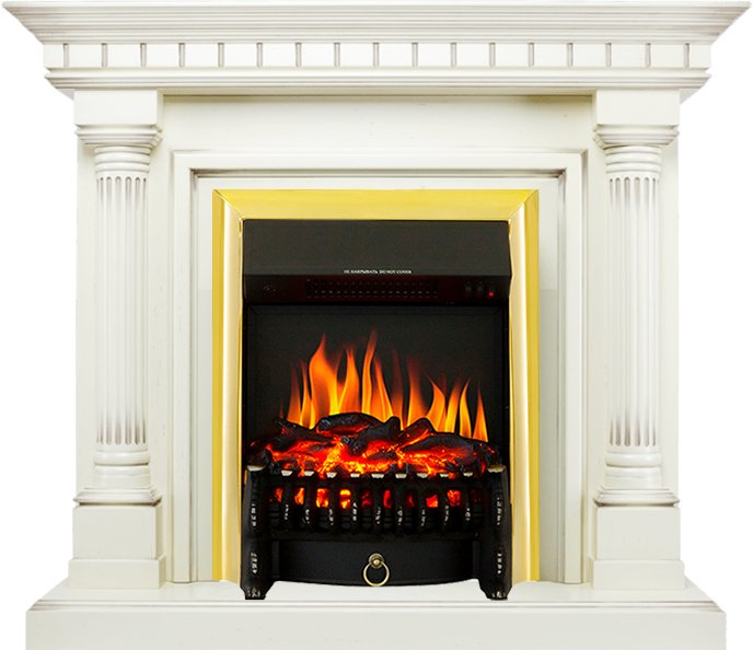 Каминокомплект Royal Flame портал Dallas Слоновая кость с патиной - очаг Fobos FX Brass Каминокомплект Royal Flame портал Dallas Слоновая кость с патиной - очаг Fobos FX Brass