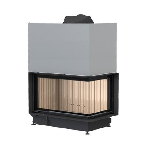 Каминная топка Brunner Eck-Kamin 45/82/48R с подъемом (стекло-угл. прав) дымосбор.чугун. ø200мм. монтаж.рам. 50мм