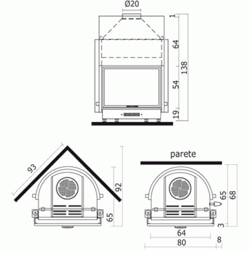 EdilKamin Топка Acquatondo 22 Plus