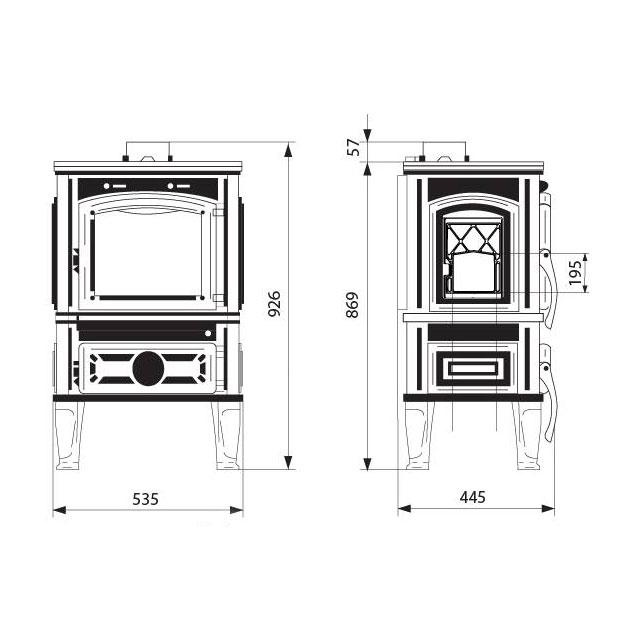 Печь Ferguss MAGMA side door