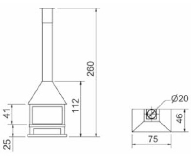 Камин Fugar F-406