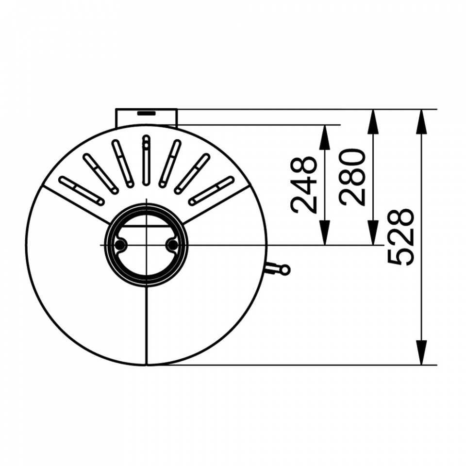 Печь Hark HARK 110 ECOplus графит, opak-schwarz 460, чёрная рамка