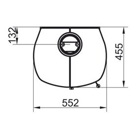 Печь Hark 98 ECOplus stone 252, чёрная рамка