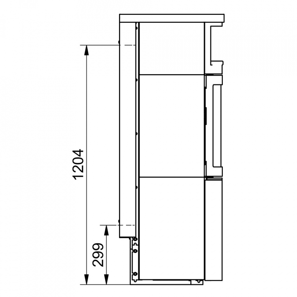 Печь Hark HARK 44-5.8 GT ECOplus java, графит, чёрная рамка