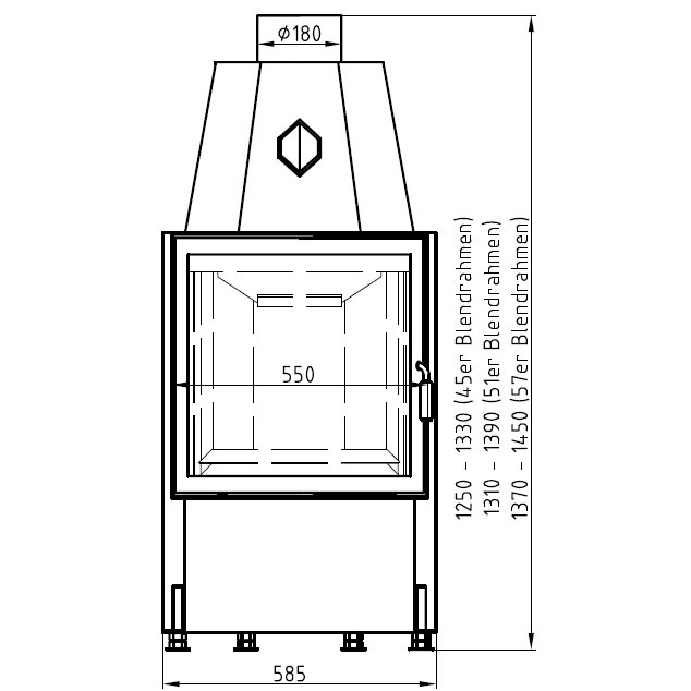 Hark Топка 600/57 RK ECOplus, чёрная рамка