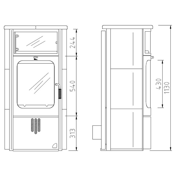 Печь Hark 57 ECOplus стеатит