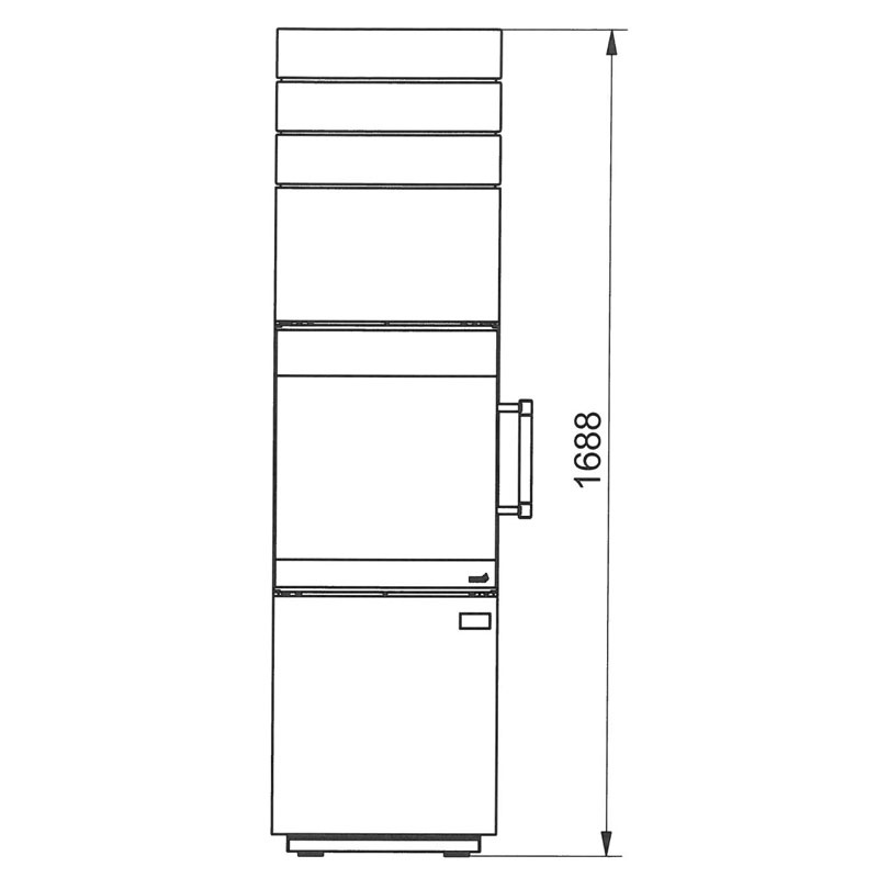 Печь Hark HARK 140 ECOplus graphit, Keramik mit Speichermasse, schwarz-glanzend, чёрная рамка