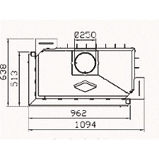 Hark Топка Radiante 550/57 LH чёрная, левая