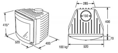 Топка Keddy SK 104