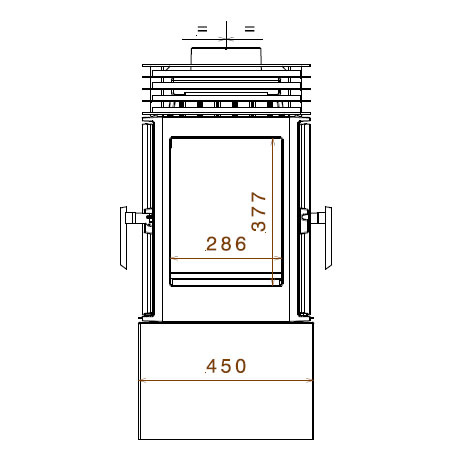 Печь Liseo Castiron LCI 9 GDF Stove двусторонняя