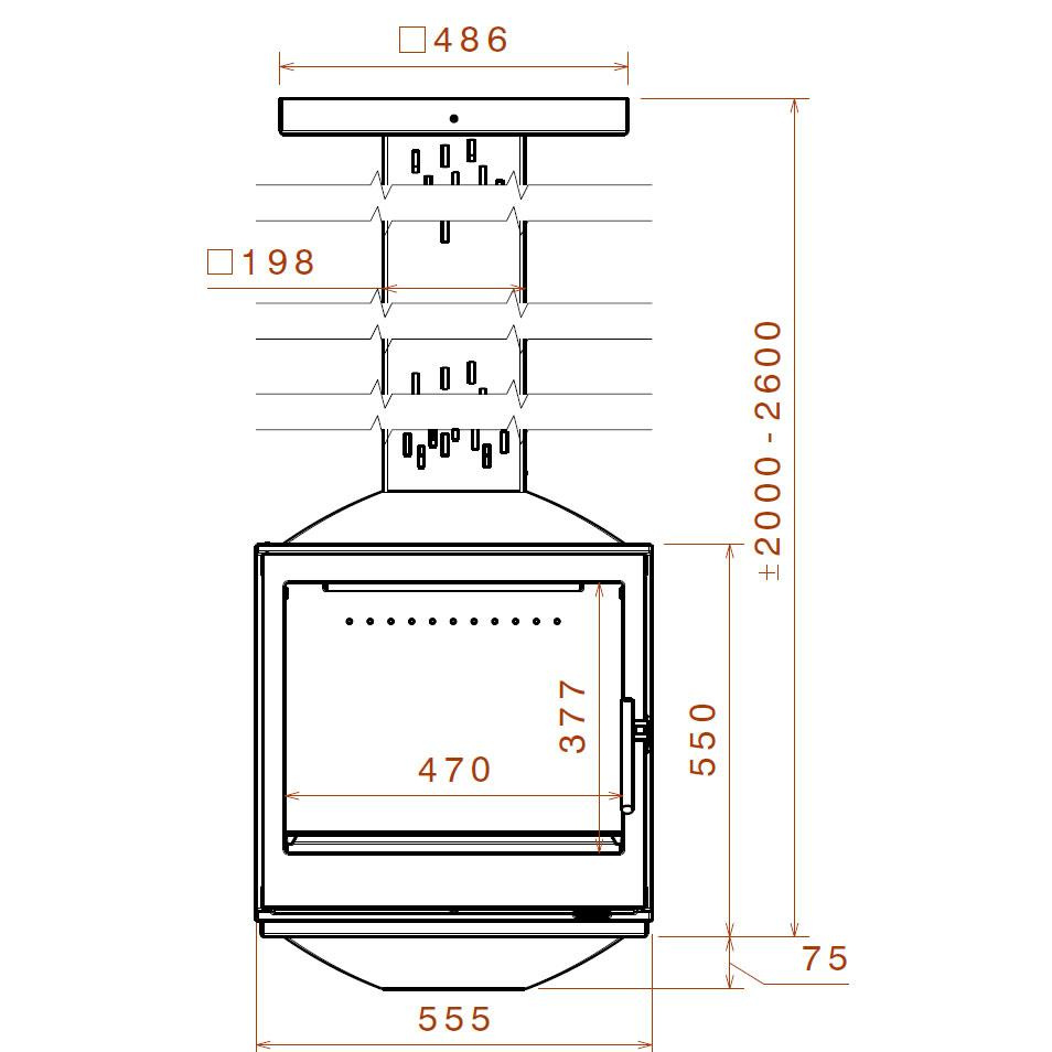 Камин Liseo Castiron LCI 5 SKY G4
