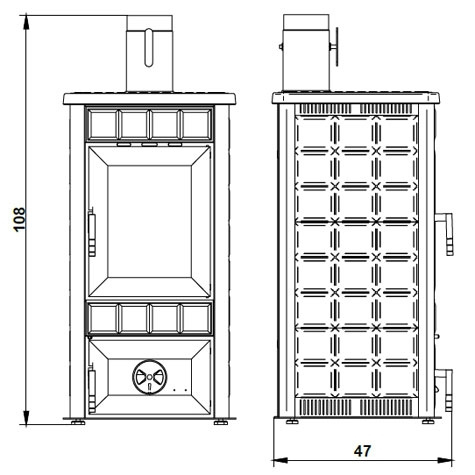 Печь Palazzetti Dory green