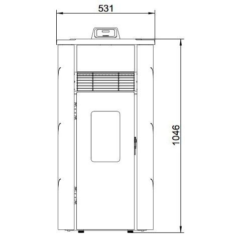 Печь Palazzetti Ecofire LIA 6 beige