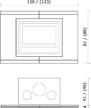 Облицовка EdilKamin Arabesque tigrato под Pellbox SCF, Luce Plus 62