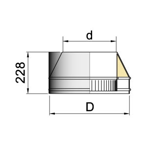 Вулкан Конус DFH на трубу D104 с изол.50мм, нерж321/нерж304