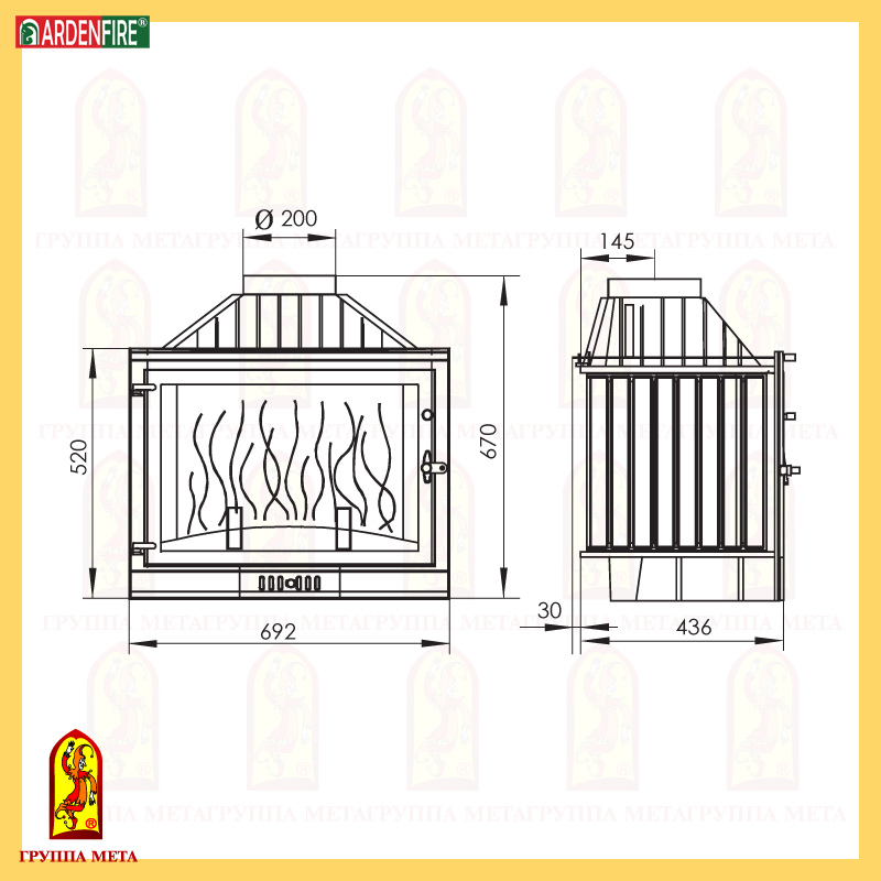 камин МЕТА ПРОМО сделано в России