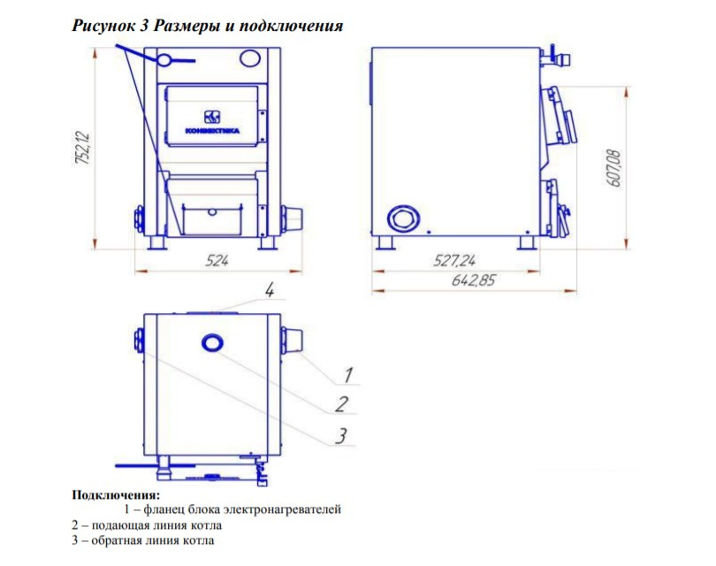 Котёл водяного отопления Конвектика Титан 15