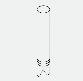Rocal Дополнительная длина прямой трубы 490 мм Born/D-7/CITY/VERTEX