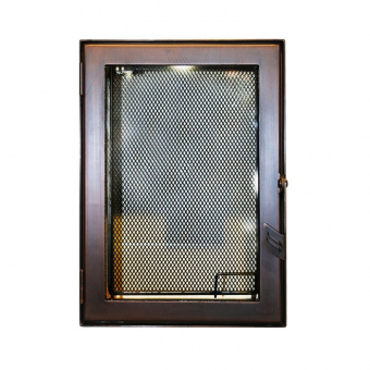 Aito Дверца каминная 9062, со стеклом, медь