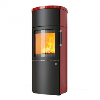 Печь Hark 44-5.5 GT EP bordeaux-rot, чёрная рамка