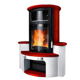 Печь Hark HARK 63 GT ECOplus brilliant-rot (474), чёрная рамка