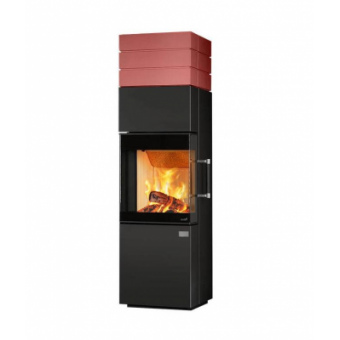 Печь Hark HARK 140 ECOplus deco-rot, графит, чёрная рамка