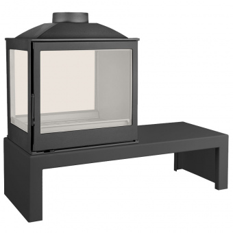 Печь Liseo Castiron LCI 5 GDFs Table двусторонняя, стекло слева