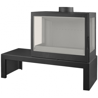 Печь Liseo Castiron LCI 7 GFLR Table два боковых стекла