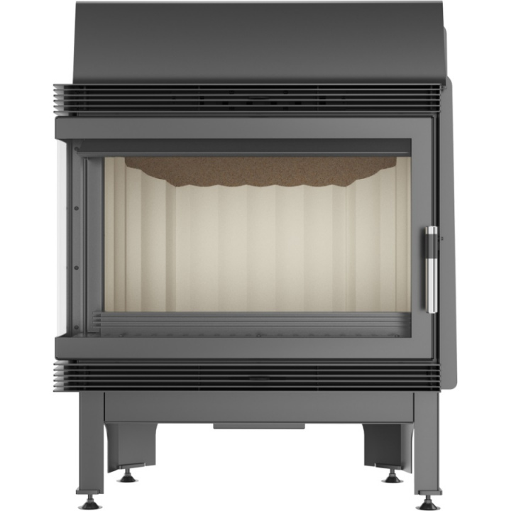 Каминная топка Kratki BLANKA 670/570/L/BS 11 кВт стальная, угловое стекло слева