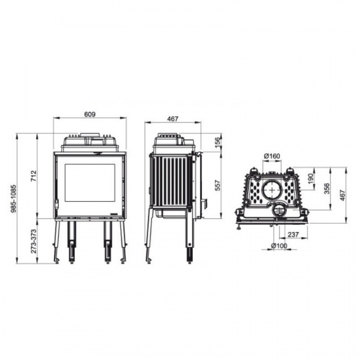 La Nordica Focolare 60 Piano чертеж