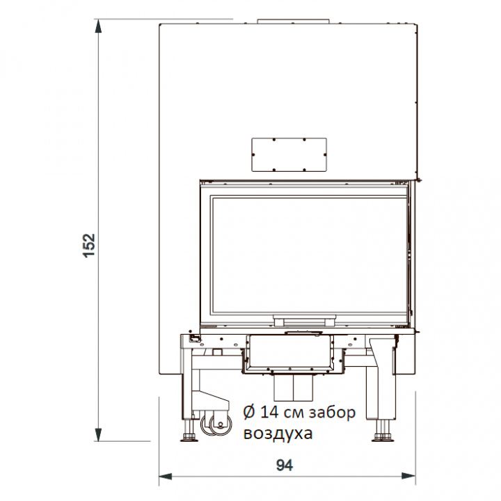 EdilKamin Топка WINDO2 75 L