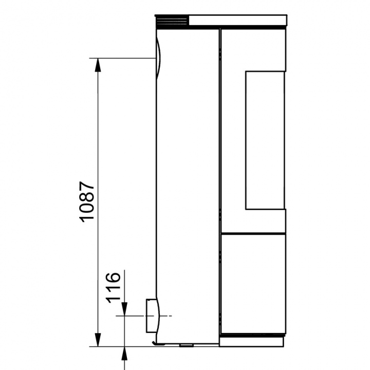 Печь Hark HARK 110 ECOplus графит, opak-schwarz 460, чёрная рамка