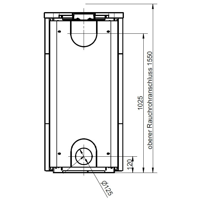 Печь Hark 44-5.1 GT ECOplus creme-weib 118, чёрная рамка