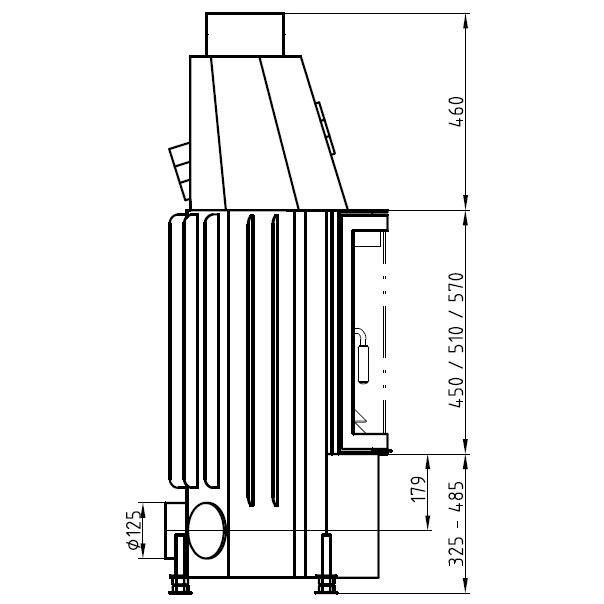 Hark Топка 600/57 RK ECOplus, чёрная рамка