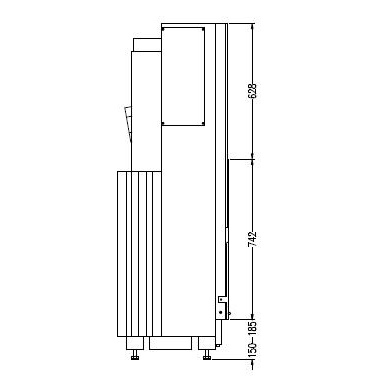 Hark Топка Radiante 305 H T1, чёрная рамка