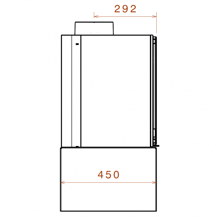 Печь Liseo L72 серая