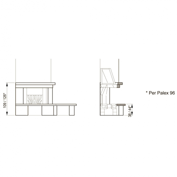 Облицовка Palazzetti Rovigno угловая Облицовка Palazzetti Rovigno угловая
