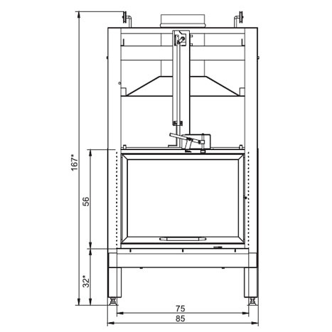 Топка Palazzetti Termopalex 78 Front