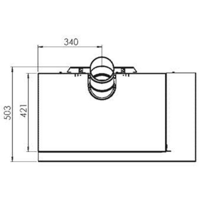 Печь Plamen ECO MINIMAL 50 эмалированная, чёрная