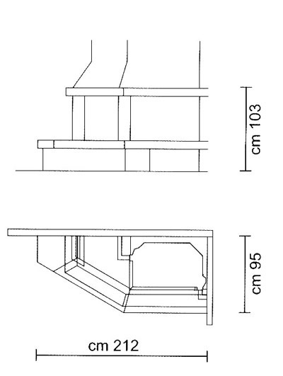 Облицовка EdilKamin TRAPEZIO sx