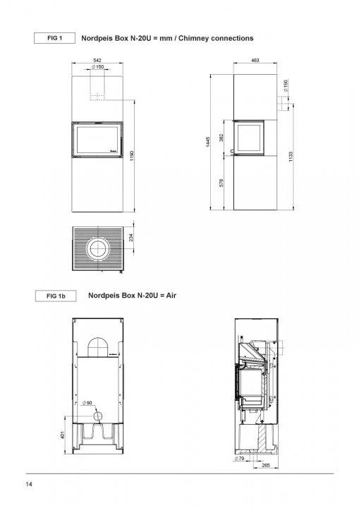 Камин Nordpeis Box + топка N-20U 9 кВт