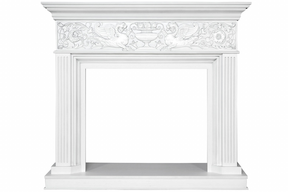Портал Royal Flame Palace - Белый с серебром под очаг Vision 30 EF LED FX