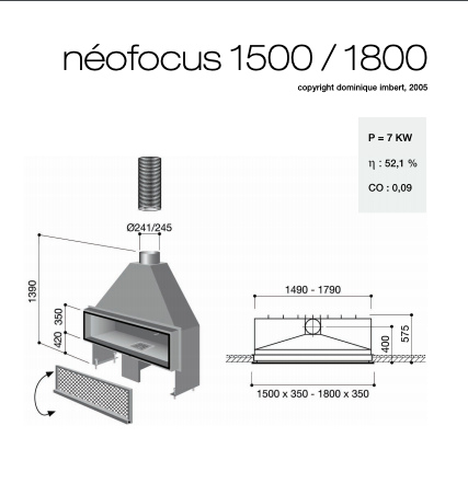 Хай-Тек камины Focus NEOFOCUS 1500